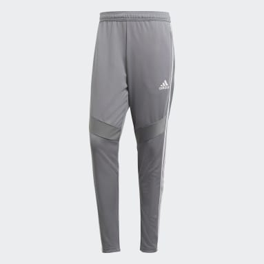 Men Football Grey Tiro 19 Training Tracksuit Bottoms