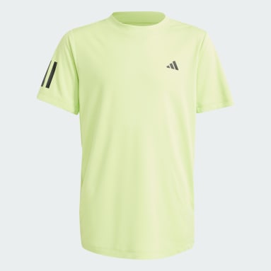 T-shirt 3 bandes Club Tennis Vert Garçons Tennis