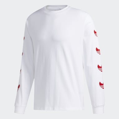 Originals Hvid Long Sleeve Shmoo (kønsneutral) T-shirt