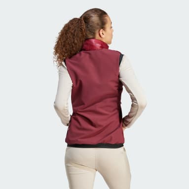 Bezrękawnik Terrex Xperior Varilite Hybrid PrimaLoft Bordowy