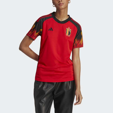 Ženy Futbal červená Dres Belgium 22 Home