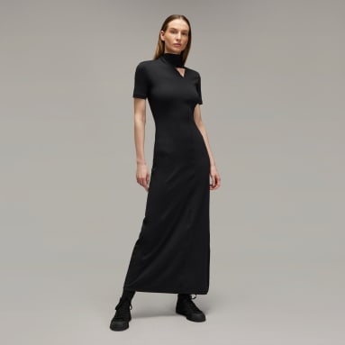 Y-3 피티드 넥 클로저 드레스