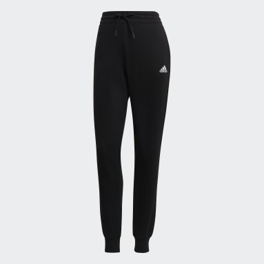 Ženy Sportswear čierna Tepláky Essentials French Terry Logo