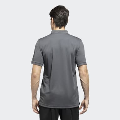 Men Training Grey DESIGNED 2 MOVE POLO TEE