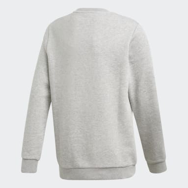 키즈 Lifestyle Grey 주니어 트레포일 크류