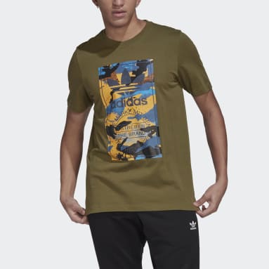 Playera Estampada Camo Verde Hombre Originals