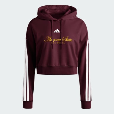 ASU Essentials 3-Stripes French Terry Cropped Hoodie