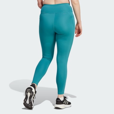 Adidas Womens Leggings Pants Clamawarm Running Jogging Black Size
