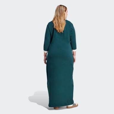 Adicolor Classics 3-Stripes V-Neck Maxi Dress (Plus Size)