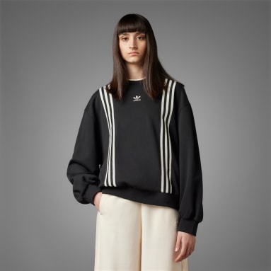 Women Originals Black Adicolor 70s 3-Stripes Sweatshirt