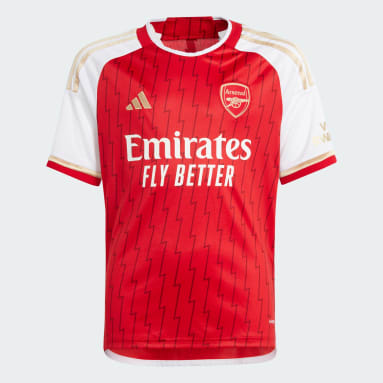 เด็กผู้ชาย ฟุตบอล สีแดง เสื้อฟุตบอลชุดเหย้า Arsenal 23/24