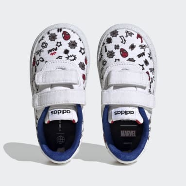 Παιδιά Sportswear Λευκό adidas x Marvel VULCRAID3R Spider-Man Lifestyle Skateboarding Hook-and-Loop Shoes