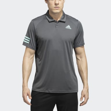 Men Tennis Grey CLUB 3STR POLO