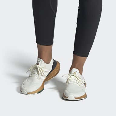 Women Running White Ultraboost 22 Made with Nature Shoes