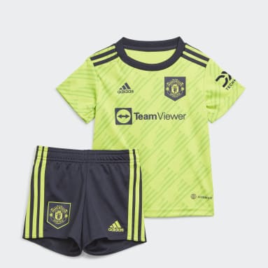 Deti Futbal zelená Súprava Manchester United 22/23 Third Baby
