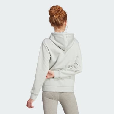 Polerón con Capucha Bomber Future Icons Badge of Sport Gris Mujer Sportswear
