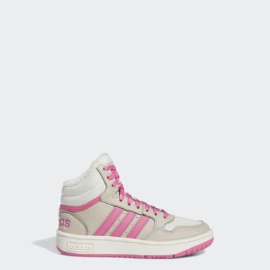 Adidas Kid's Hoops 3.0 Mid White Blue Size:6