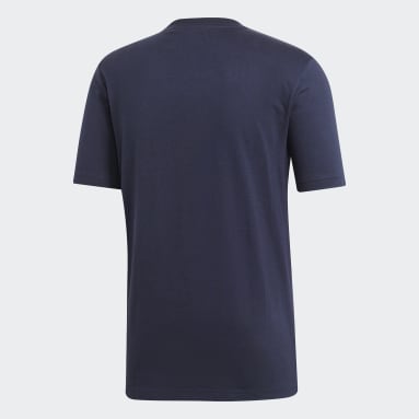T-shirt Essentials Plain Blu Uomo Sportswear