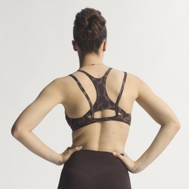 Optime Leopard Strappy Light Support Bra