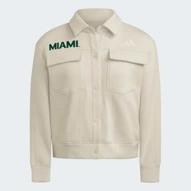 Miami Hurricanes Women's Exclusive Faux Denim 3-Stripes Fleece Jacket