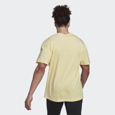 Camiseta Essentials FeelVivid Hombro Caído Amarillo Hombre Sportswear
