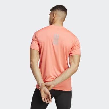 Men Running Orange Designed 4 Running T-Shirt