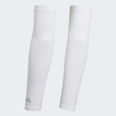 Men Golf White Arm Sleeve Wrist-Length