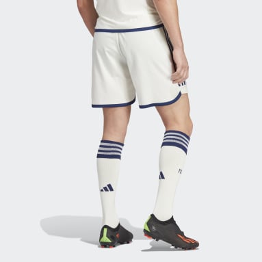 Men Football White Italy 23 Away Authentic Shorts