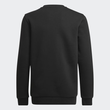 Παιδιά Originals Μαύρο Juventus Essentials Trefoil Crewneck Sweatshirt