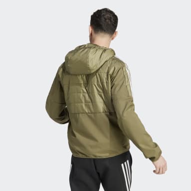 Männer Sportswear Essentials Insulated Hooded Hybrid Jacke Grün