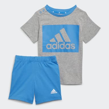 Kinder Sportswear Essentials Set aus T-Shirt und Shorts Grau
