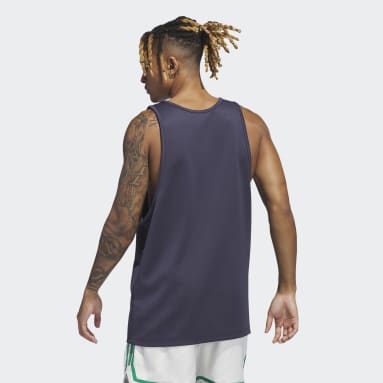 남성 Basketball Blue 피니 바스켓볼 탱크탑