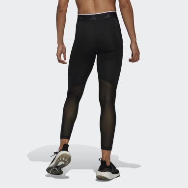 Women Gym & Training Black Techfit V-Shaped Elastic 7/8 Leggings