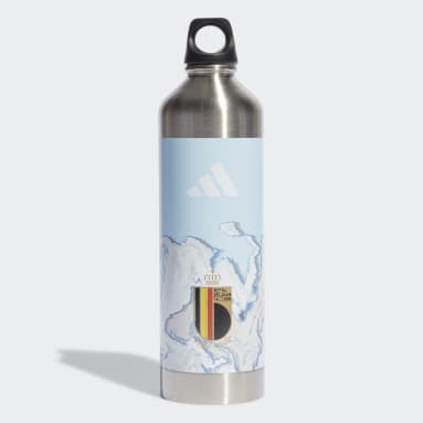 Voetbal blauw België Stalen Fles