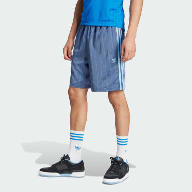 adidas Originals Lace-trimmed Shorts in Blue