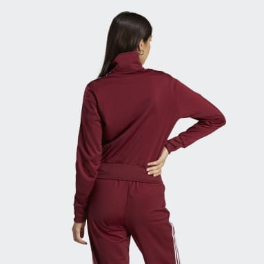 Ženy Originals Burgundy Tepláková bunda Adicolor Classics Firebird