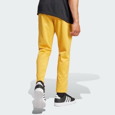 Men Sportswear Yellow Embossed adidas Polar Fleece Tapered Pants