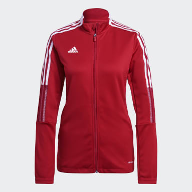 Women Soccer Red Tiro 21 Track Jacket