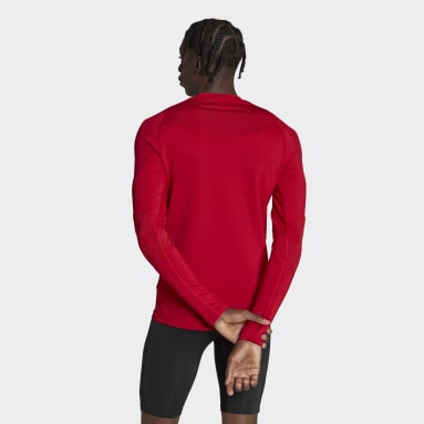 T-shirt à manches longues Techfit COLD.RDY Rouge Hommes Football