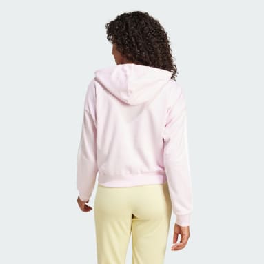 Veste à capuche entièrement zippée French terry 3 bandes Essentials