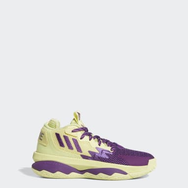 Youth Basketball Yellow Dame 8 Shoes