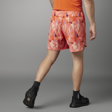 Men Gym & Training Orange Lift Your Mind Designed for Training Shorts