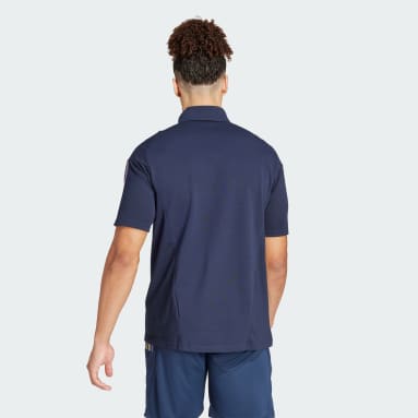 Real Madrid Tiro 23 Cotton Poloskjorte Blå