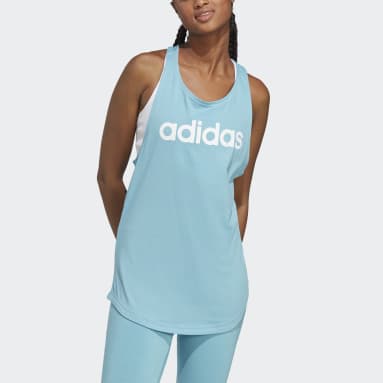 LOUNGEWEAR Essentials Loose Logo Tanktopp Blå