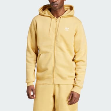 Adidas trefoil hoodie yellow store