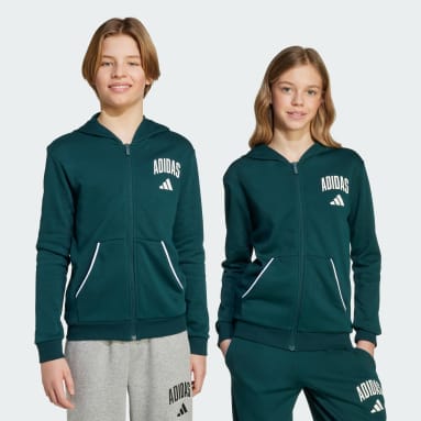 Sudadera con Gorro Seasonal Essentials Collegiate Typography con Cierre Frontal para Niños