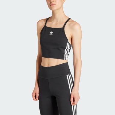 Adicolor 3-Stripes Crop Topp Svart
