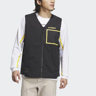 Men TERREX Black National Geographic Fleece-Lined Vest