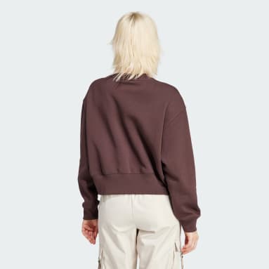 Sudadera Adicolor Essentials Crew Café Mujer Originals