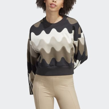 Ženy Sportswear bílá Mikina adidas x Marimekko Future Icons 3-Stripes